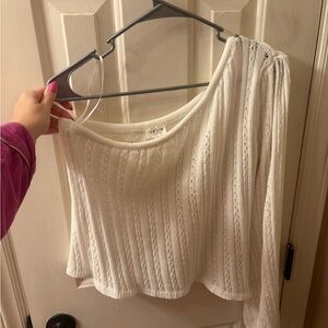 Le Lis Ivory Knit Top